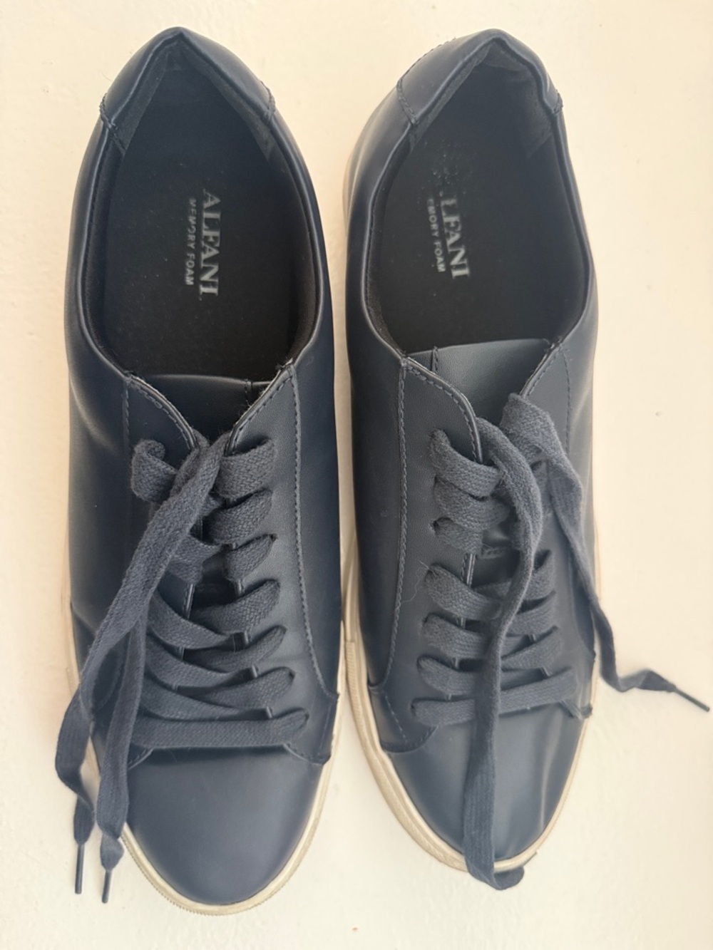 Alfani Men’s Navy Low-Top Lace-Up Sneakers